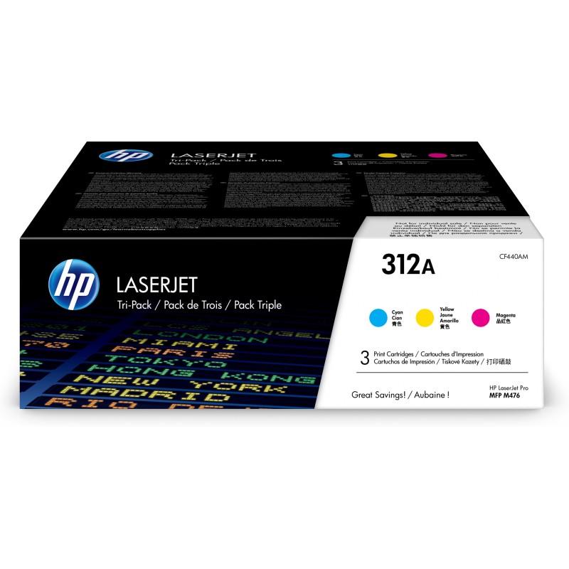 312A - 3er-Pack - Gelb, Cyan, Magenta - Original - LaserJet - Tonerpatrone (C...